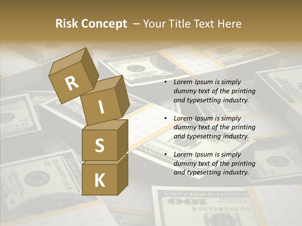 Number One Hundred Dollar Bill Billions PowerPoint Template