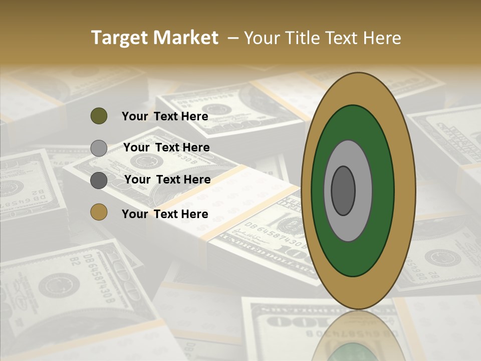 Number One Hundred Dollar Bill Billions PowerPoint Template