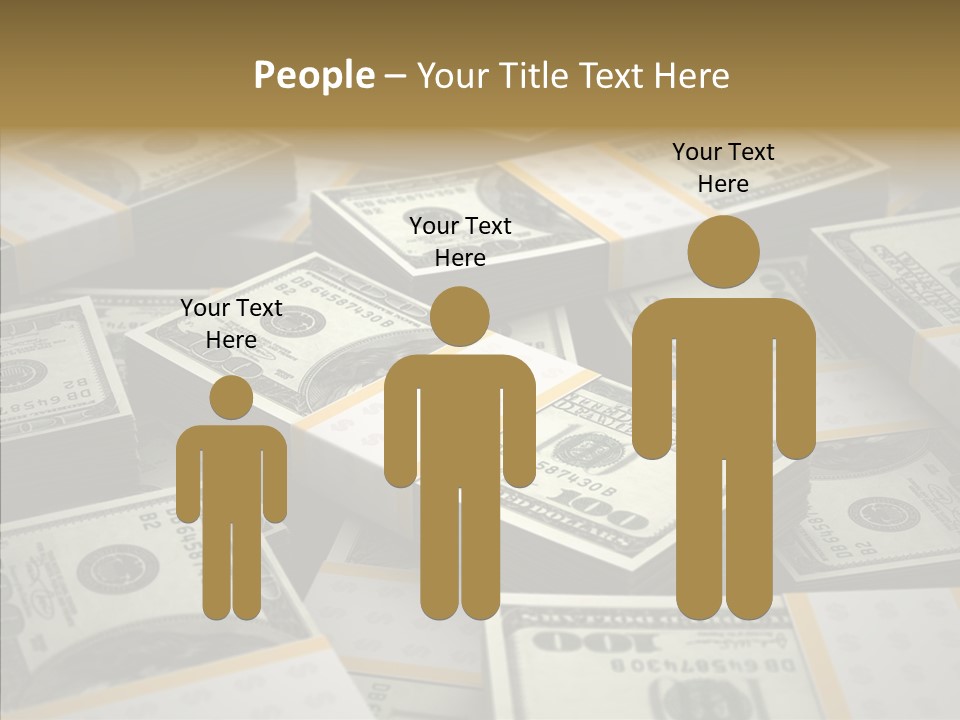 Number One Hundred Dollar Bill Billions PowerPoint Template