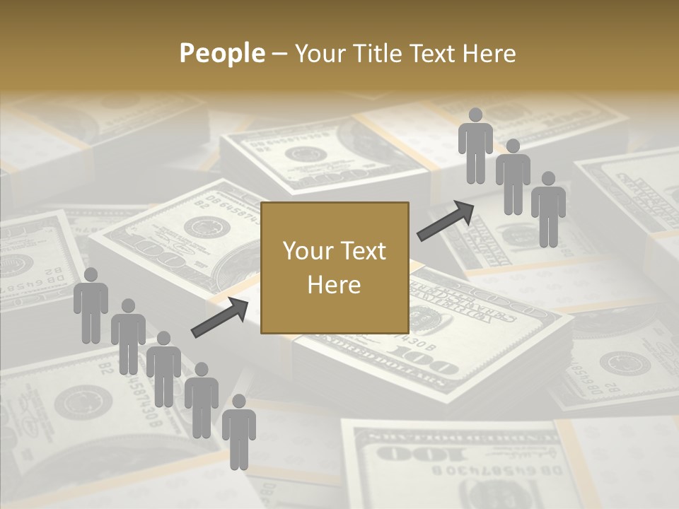 Number One Hundred Dollar Bill Billions PowerPoint Template