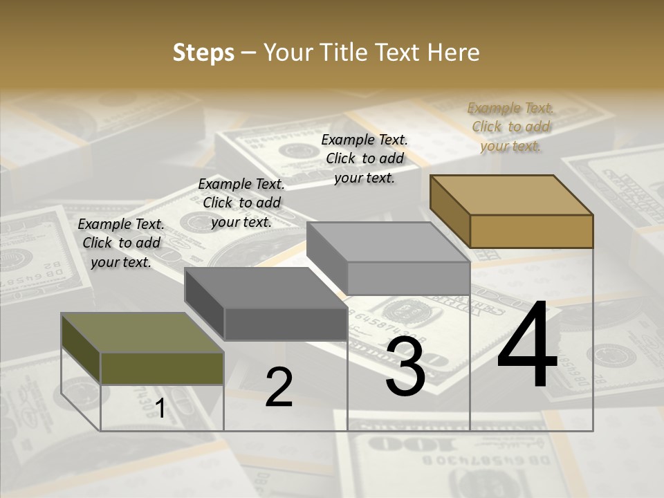 Number One Hundred Dollar Bill Billions PowerPoint Template