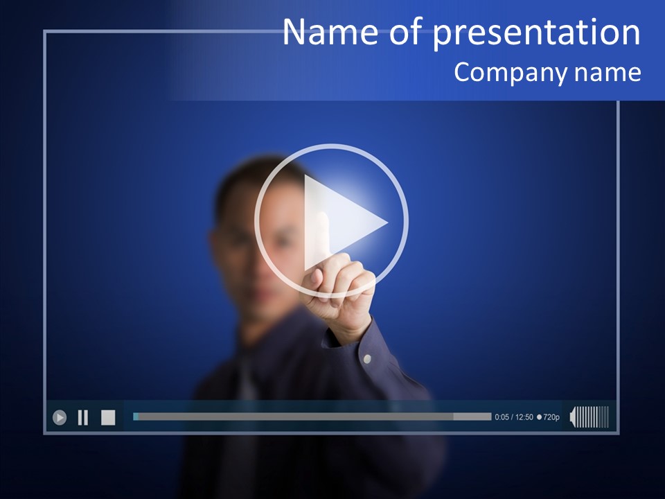 Finger Click Circle PowerPoint Template