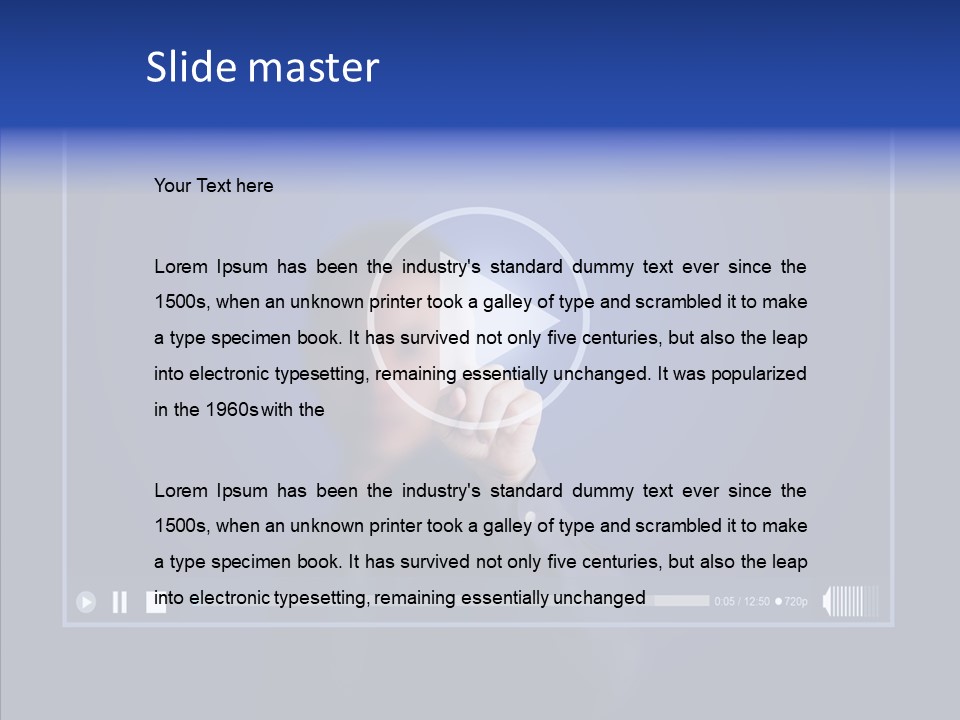 Finger Click Circle PowerPoint Template