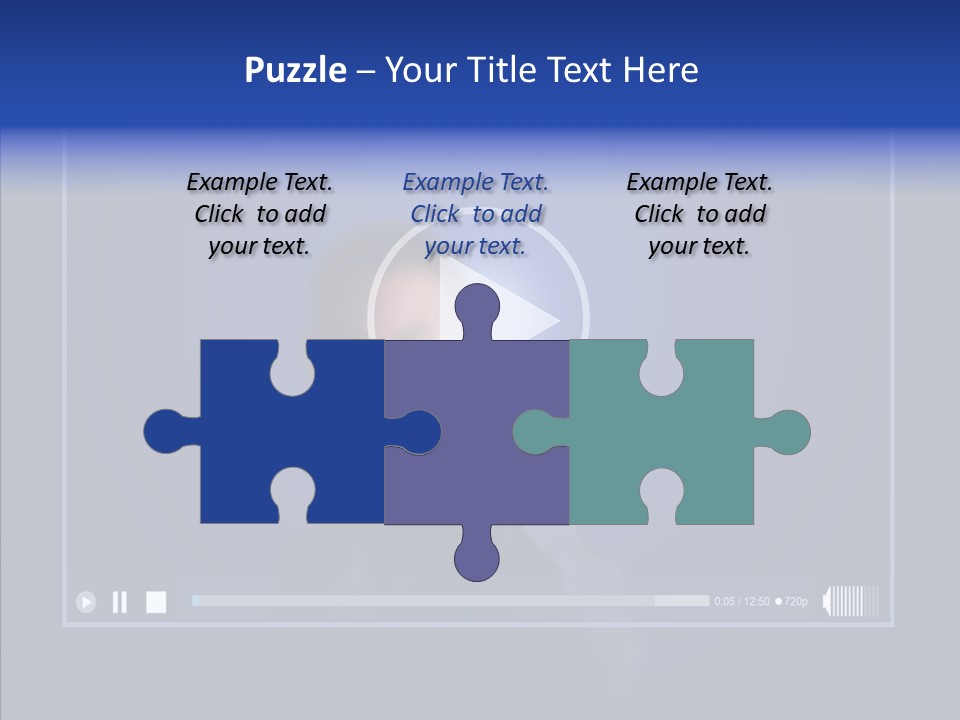 Finger Click Circle PowerPoint Template