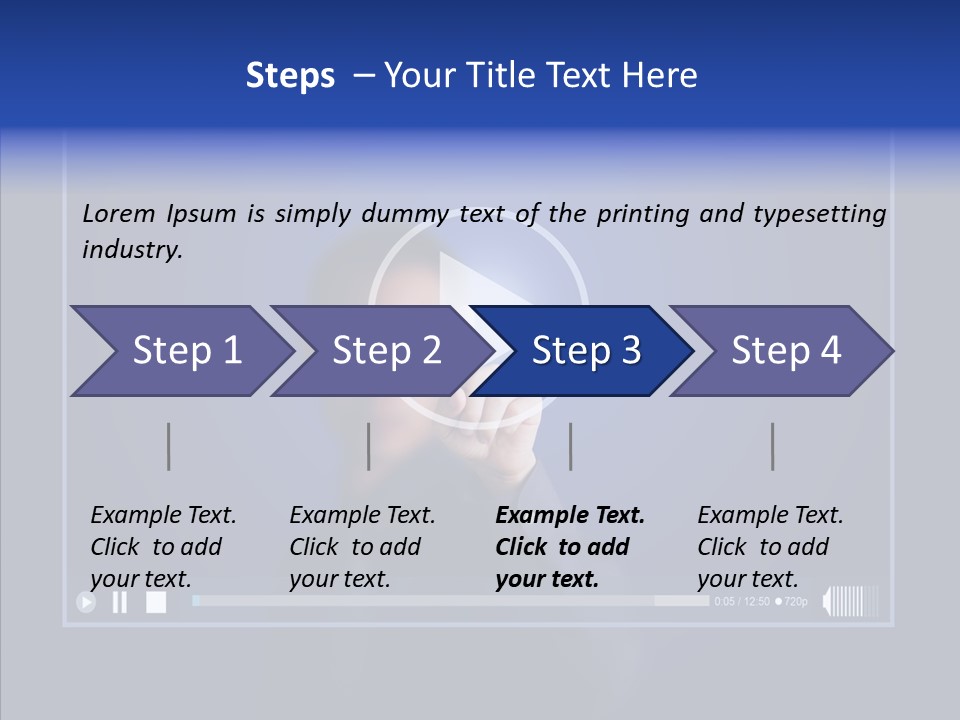 Finger Click Circle PowerPoint Template