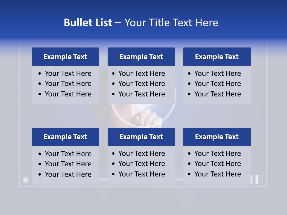 Finger Click Circle PowerPoint Template