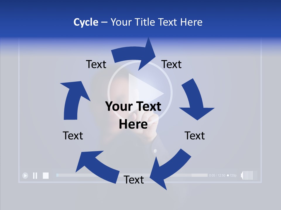 Finger Click Circle PowerPoint Template