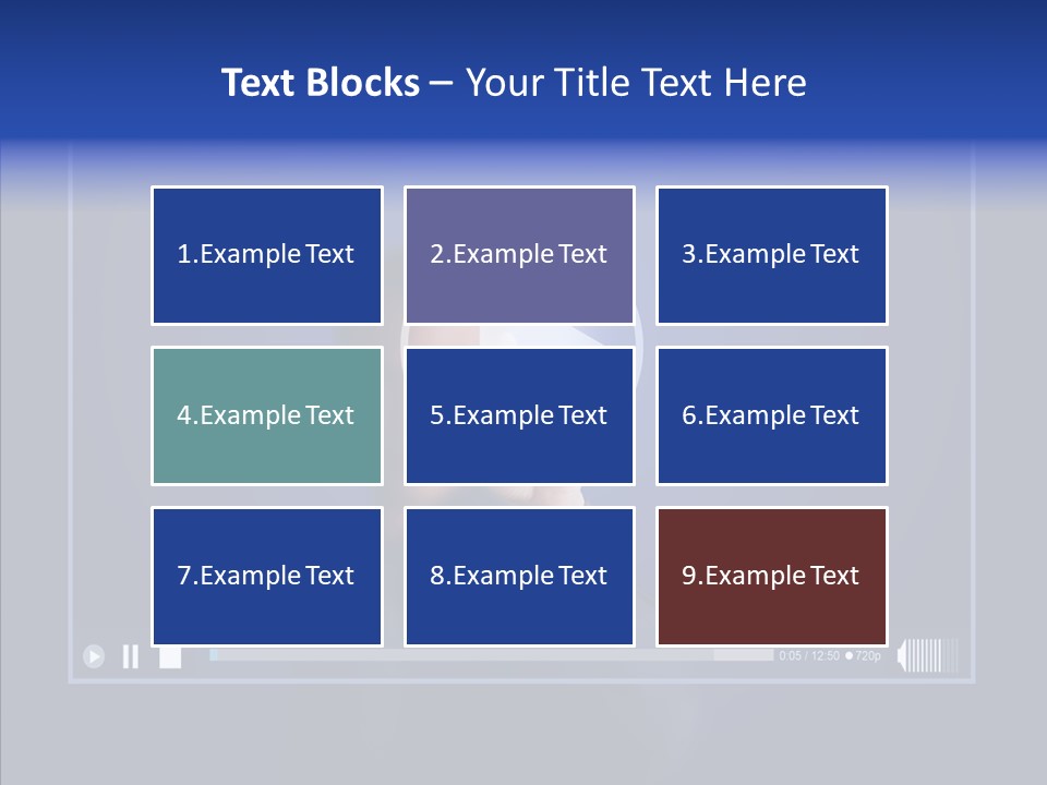 Finger Click Circle PowerPoint Template