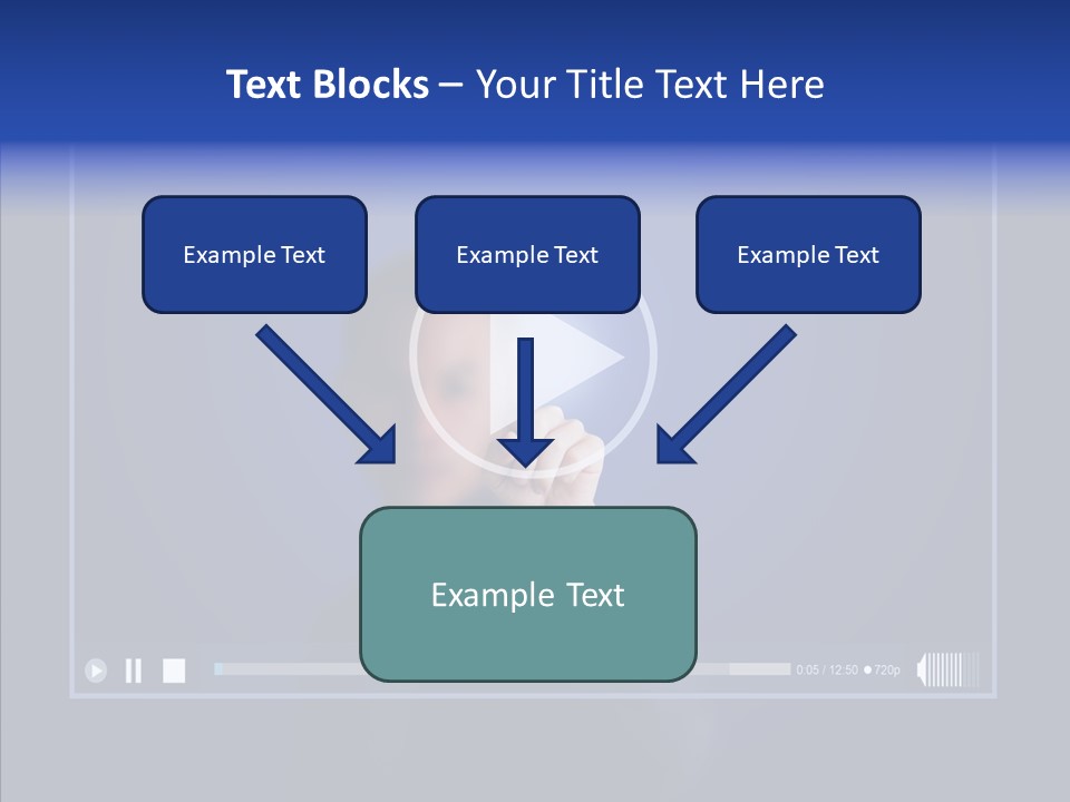 Finger Click Circle PowerPoint Template