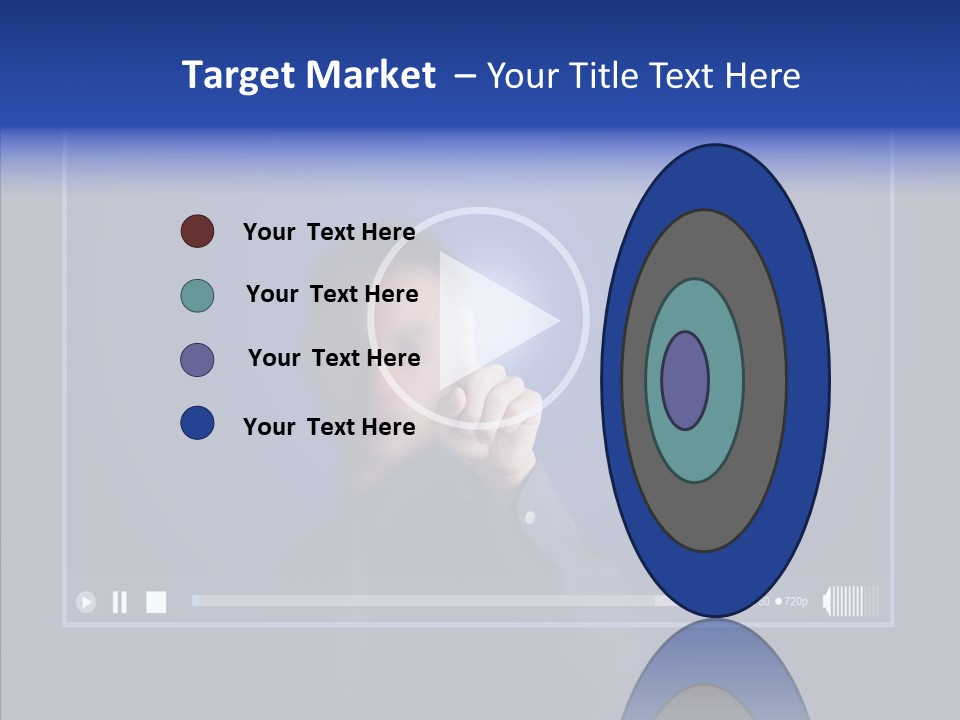 Finger Click Circle PowerPoint Template