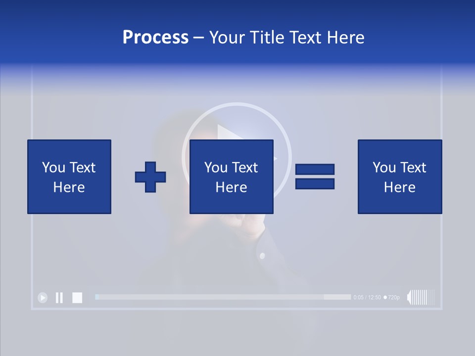 Finger Click Circle PowerPoint Template