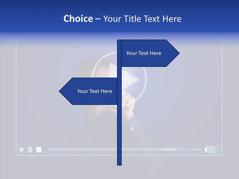 Finger Click Circle PowerPoint Template