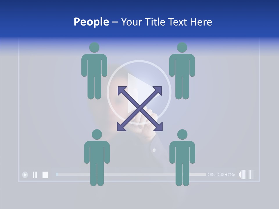 Finger Click Circle PowerPoint Template