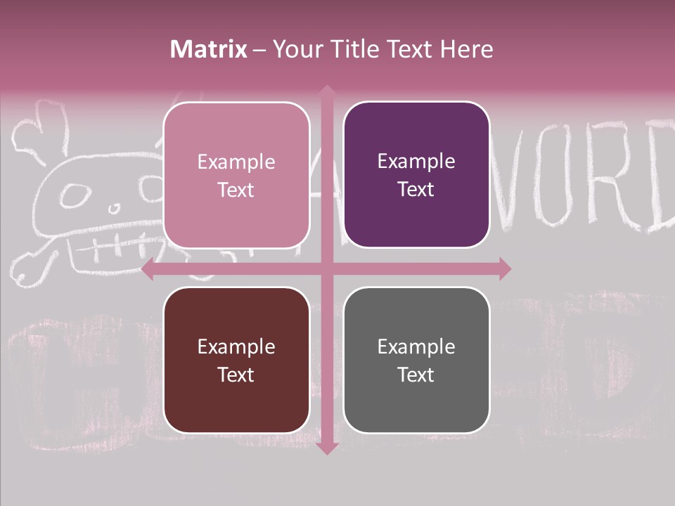 Encryption Chalkboard Hacker PowerPoint Template
