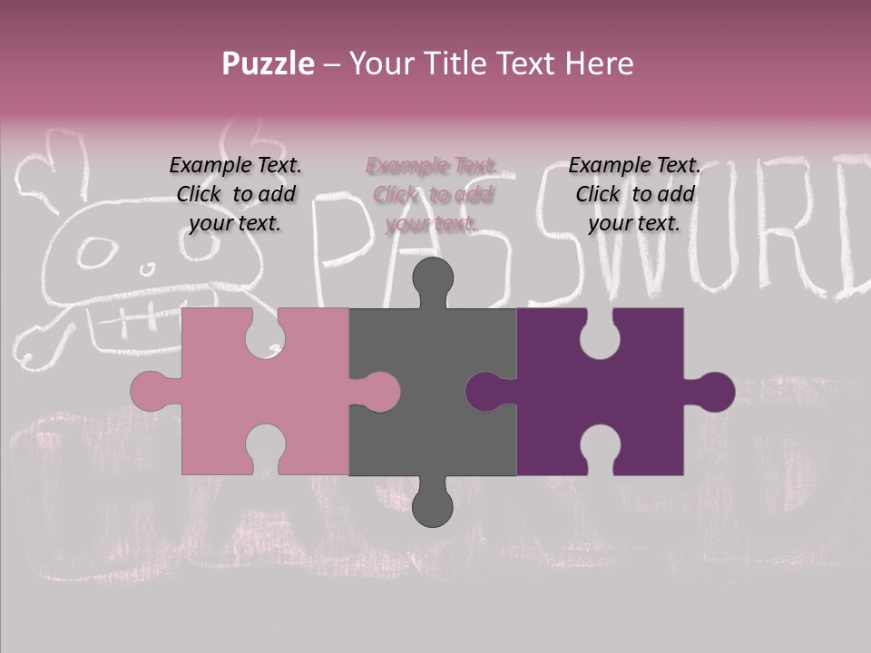 Encryption Chalkboard Hacker PowerPoint Template