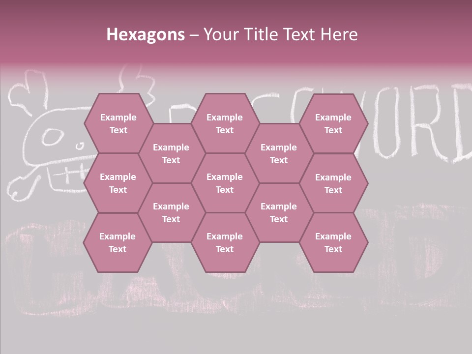 Encryption Chalkboard Hacker PowerPoint Template