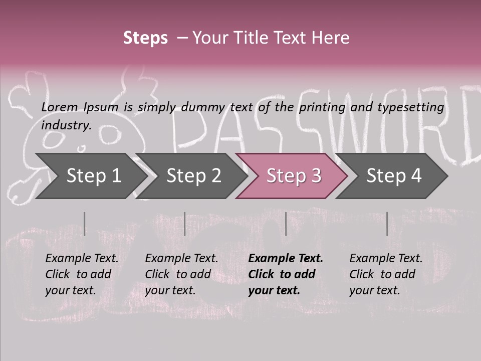 Encryption Chalkboard Hacker PowerPoint Template