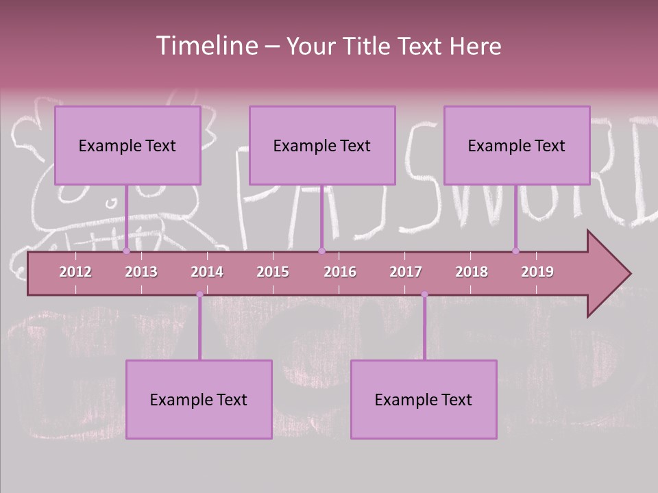 Encryption Chalkboard Hacker PowerPoint Template