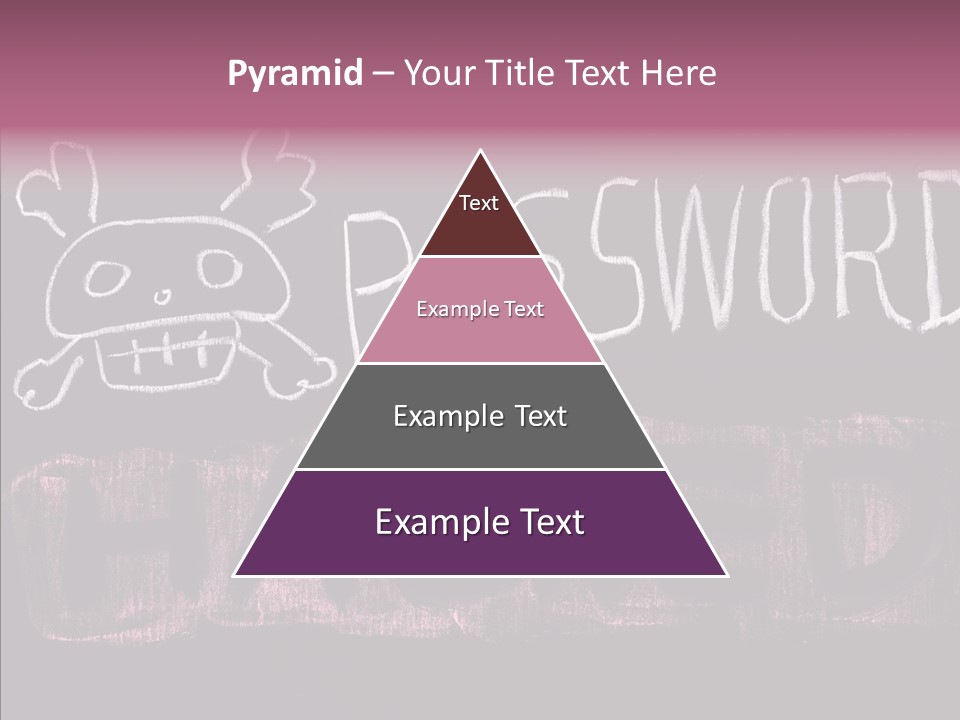 Encryption Chalkboard Hacker PowerPoint Template