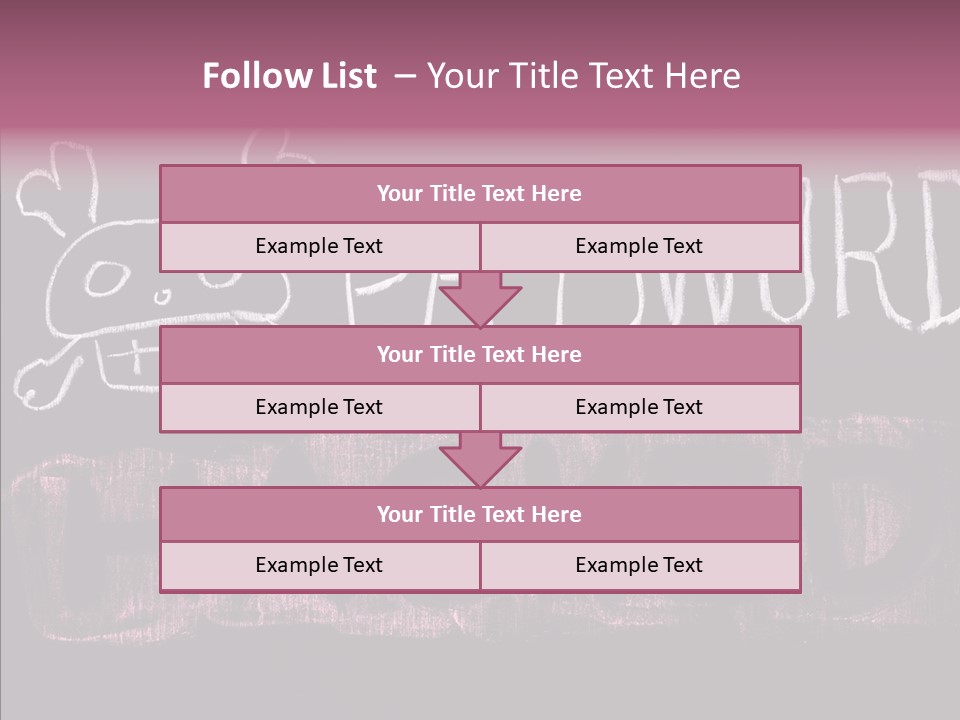 Encryption Chalkboard Hacker PowerPoint Template