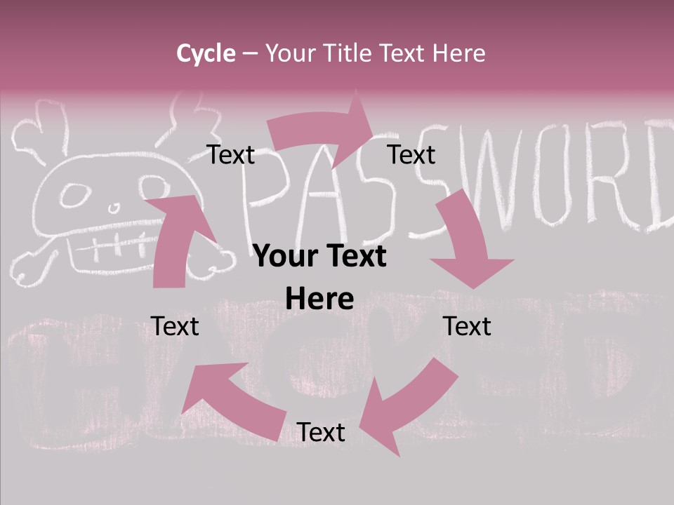 Encryption Chalkboard Hacker PowerPoint Template