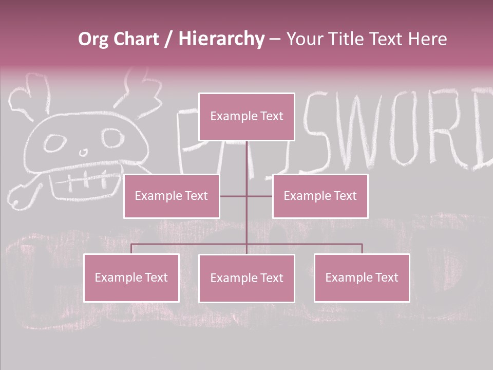 Encryption Chalkboard Hacker PowerPoint Template