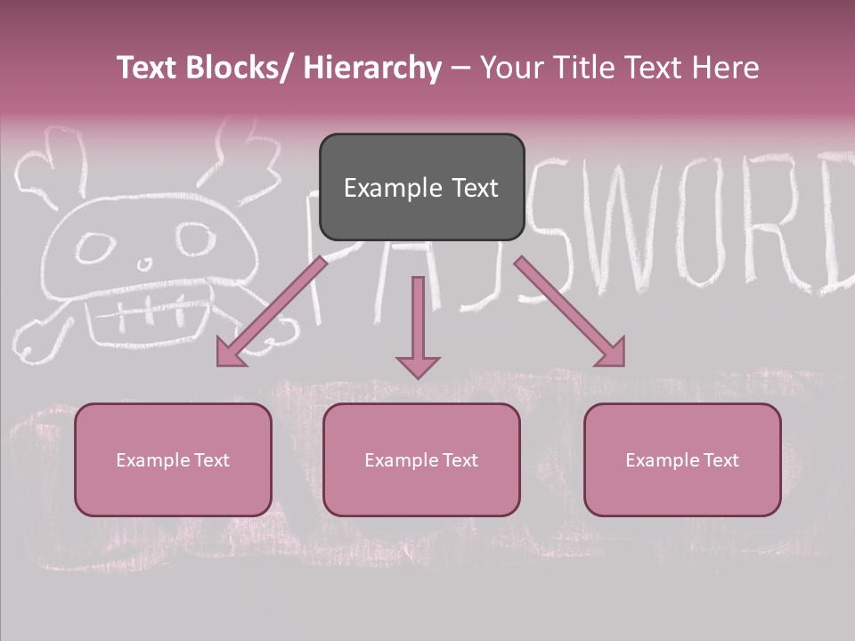 Encryption Chalkboard Hacker PowerPoint Template