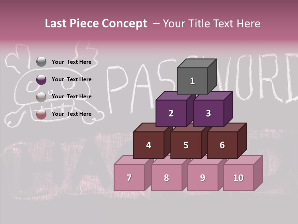 Encryption Chalkboard Hacker PowerPoint Template