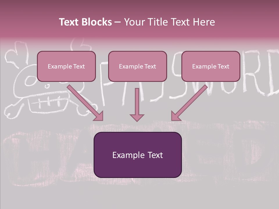 Encryption Chalkboard Hacker PowerPoint Template