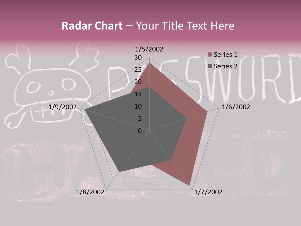 Encryption Chalkboard Hacker PowerPoint Template
