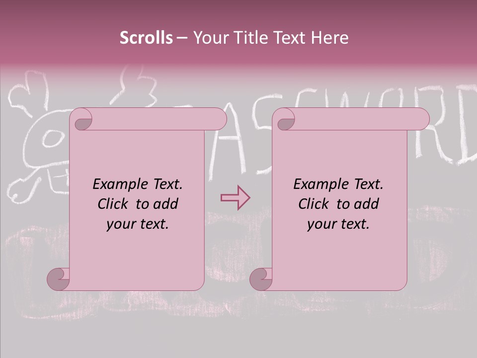 Encryption Chalkboard Hacker PowerPoint Template