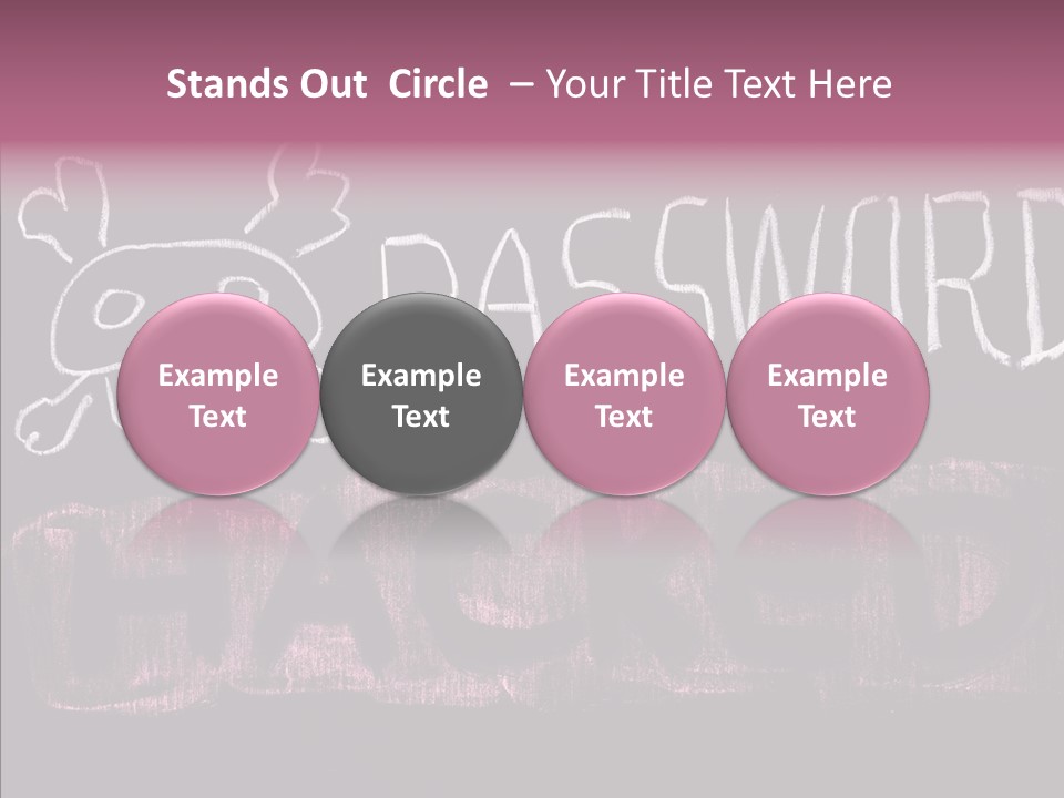 Encryption Chalkboard Hacker PowerPoint Template