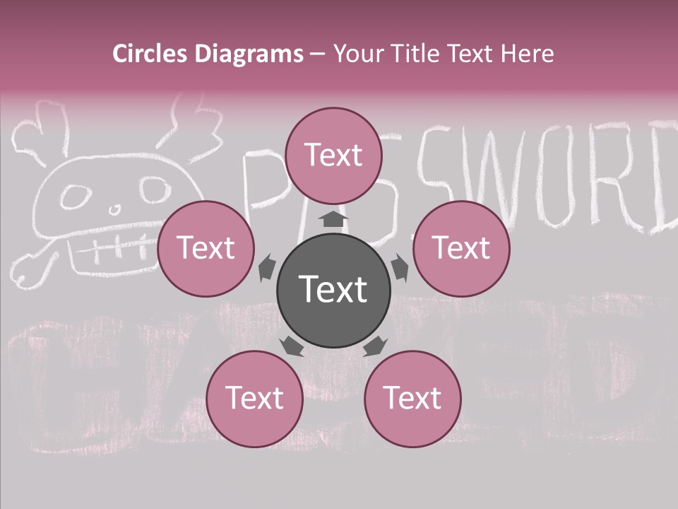 Encryption Chalkboard Hacker PowerPoint Template