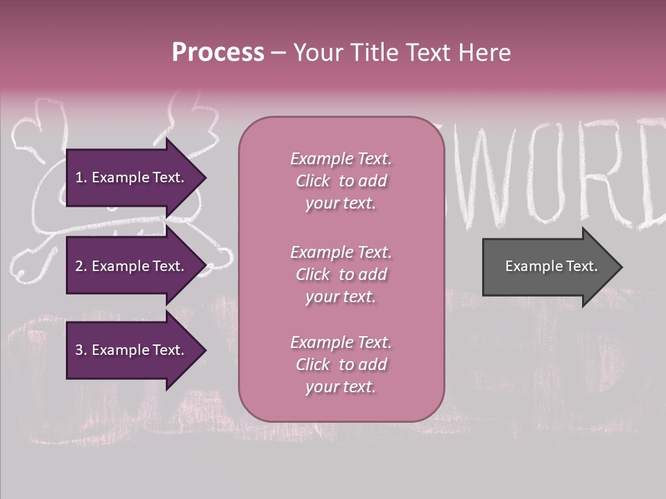 Encryption Chalkboard Hacker PowerPoint Template