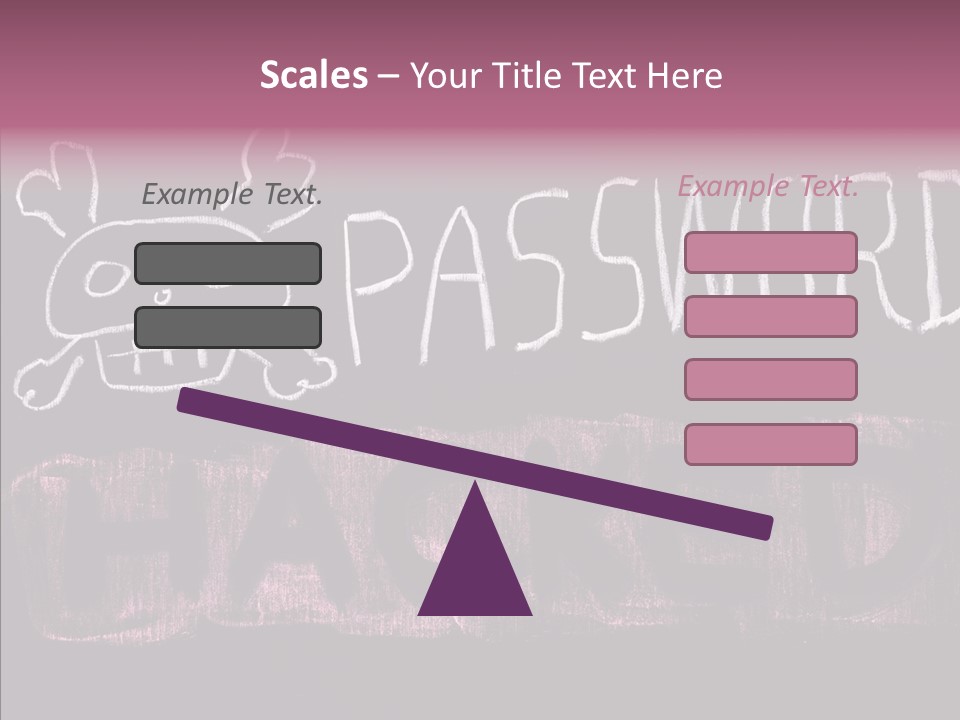 Encryption Chalkboard Hacker PowerPoint Template