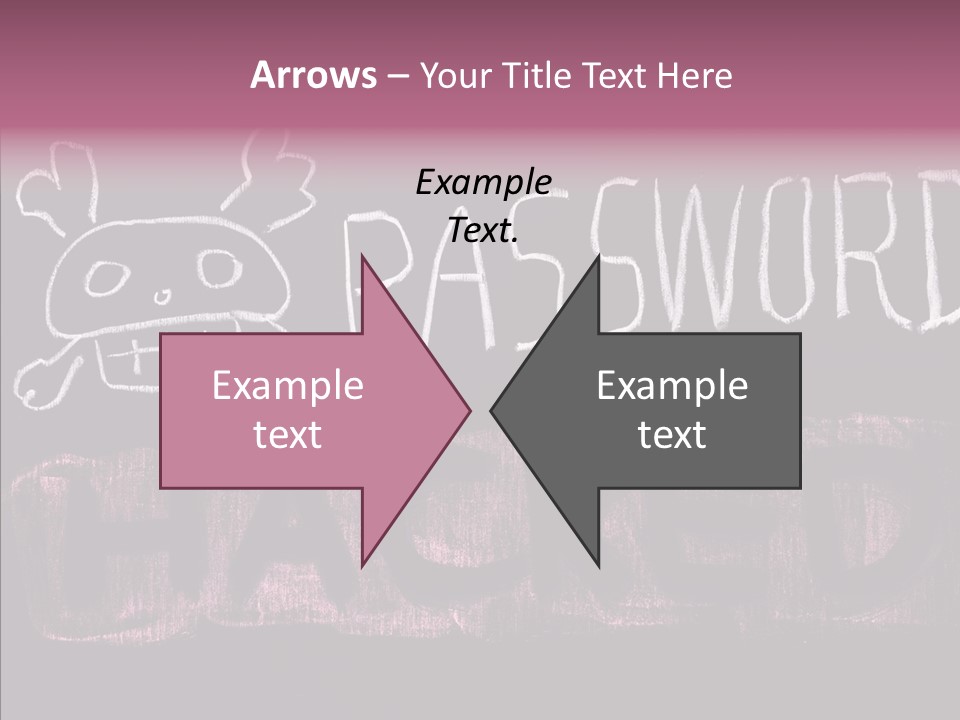 Encryption Chalkboard Hacker PowerPoint Template