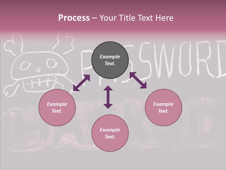 Encryption Chalkboard Hacker PowerPoint Template