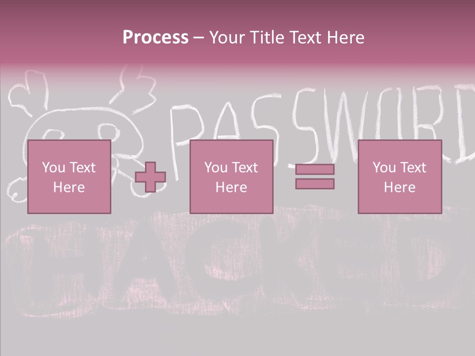 Encryption Chalkboard Hacker PowerPoint Template