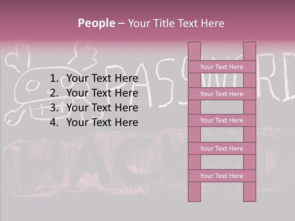 Encryption Chalkboard Hacker PowerPoint Template
