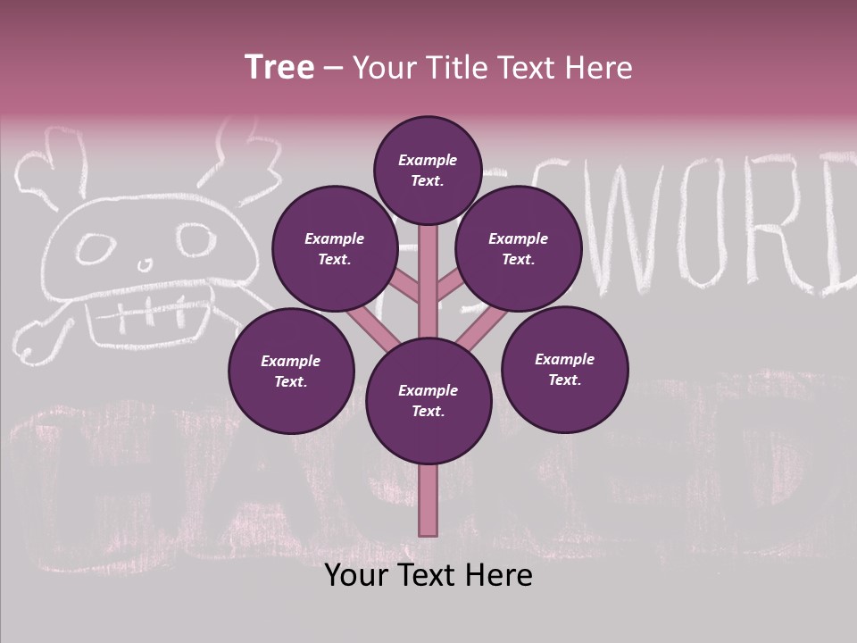 Encryption Chalkboard Hacker PowerPoint Template