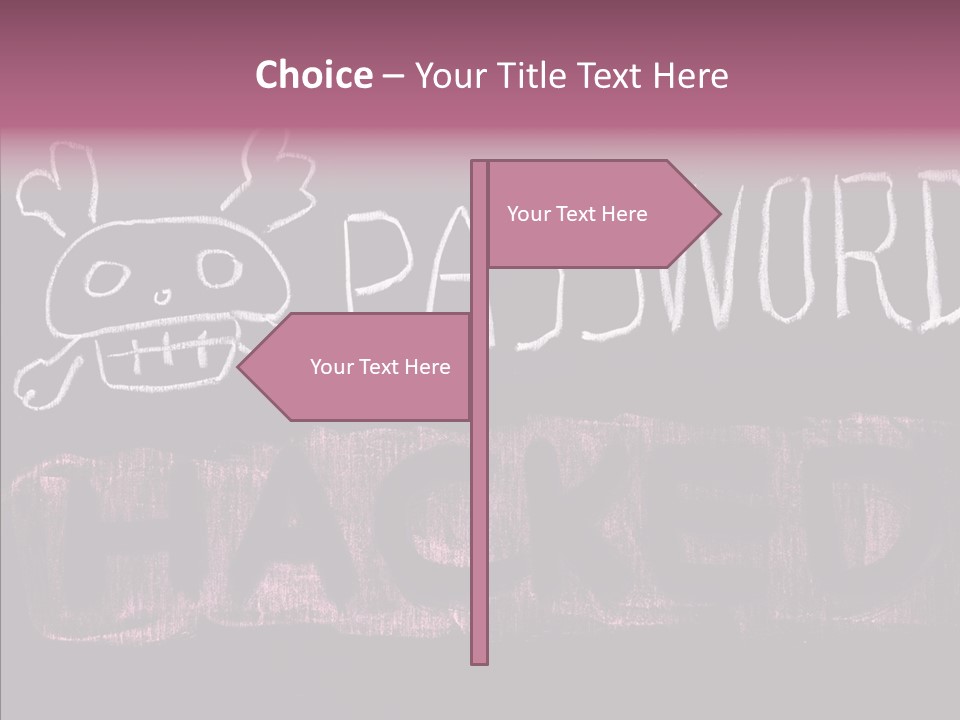 Encryption Chalkboard Hacker PowerPoint Template