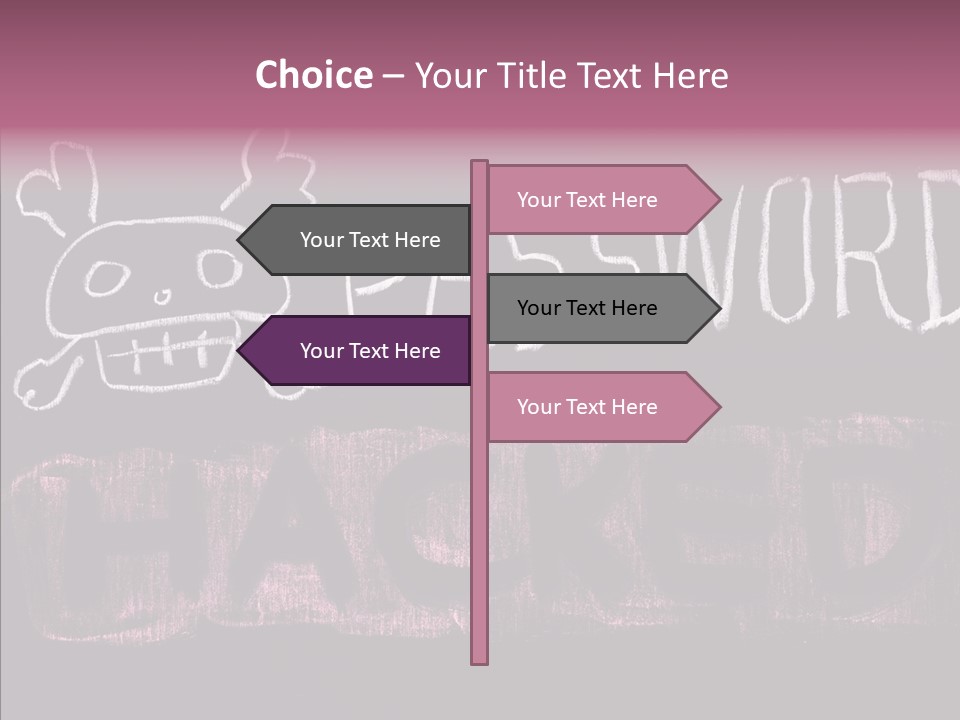 Encryption Chalkboard Hacker PowerPoint Template