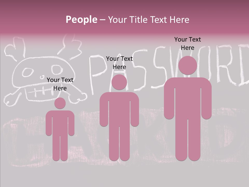 Encryption Chalkboard Hacker PowerPoint Template