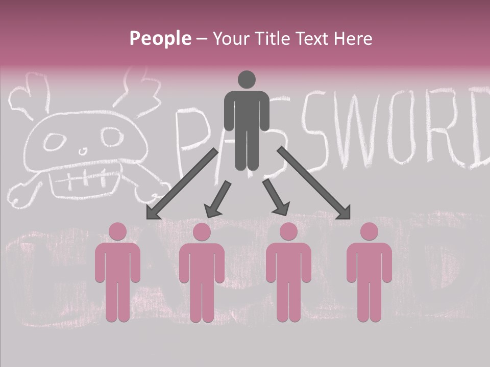 Encryption Chalkboard Hacker PowerPoint Template