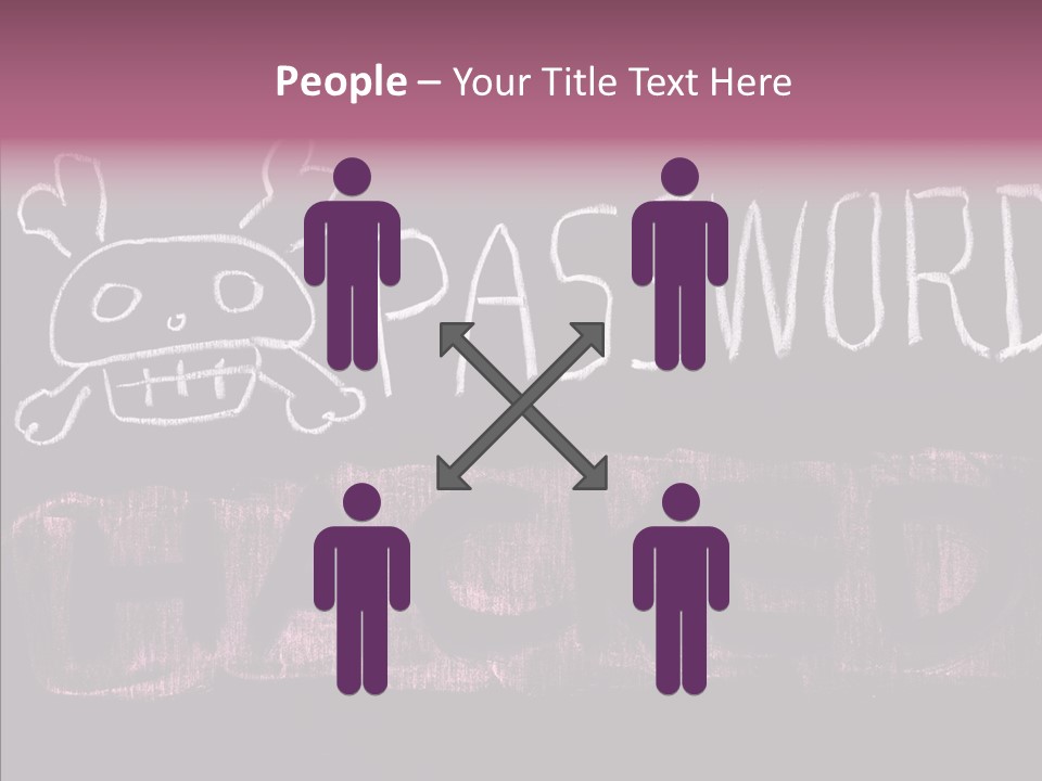 Encryption Chalkboard Hacker PowerPoint Template