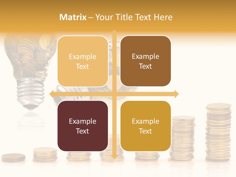 A Light Bulb With Money Coming Out Of It PowerPoint Template