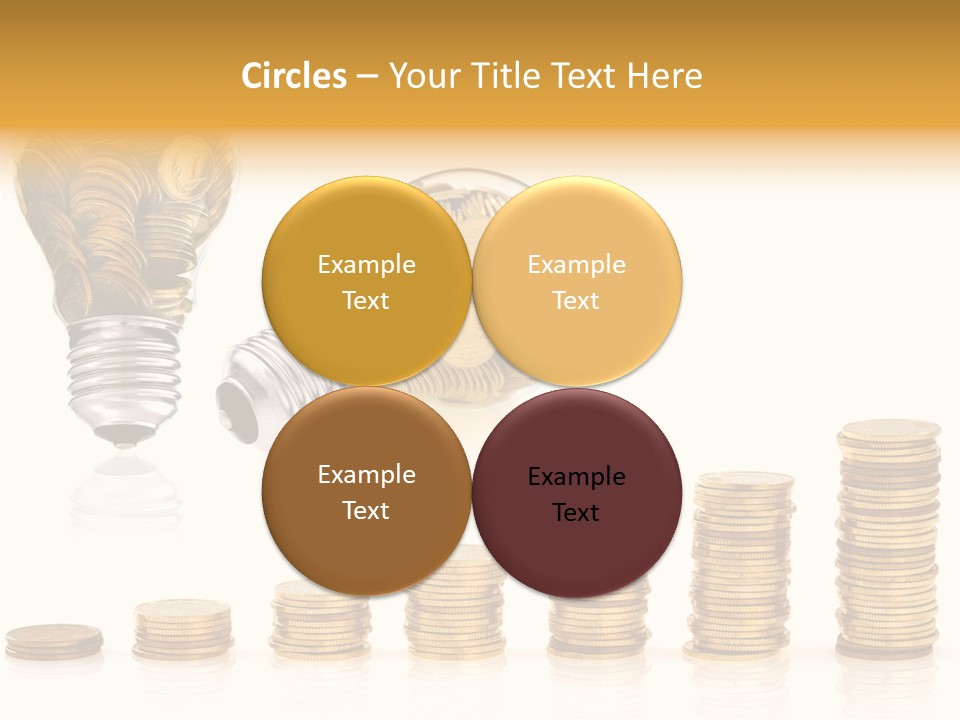 A Light Bulb With Money Coming Out Of It PowerPoint Template