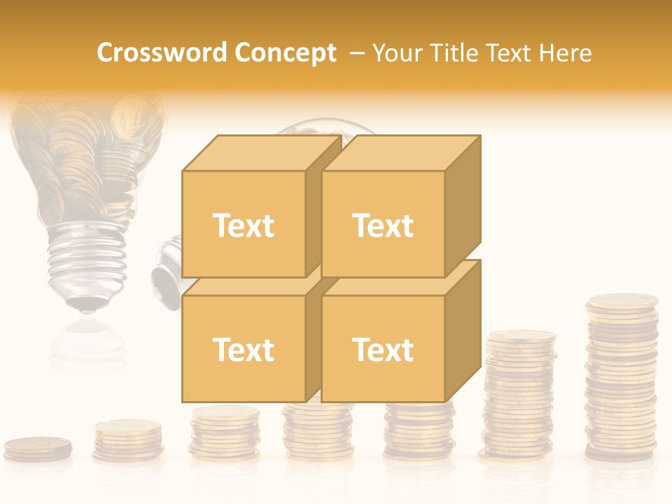 A Light Bulb With Money Coming Out Of It PowerPoint Template