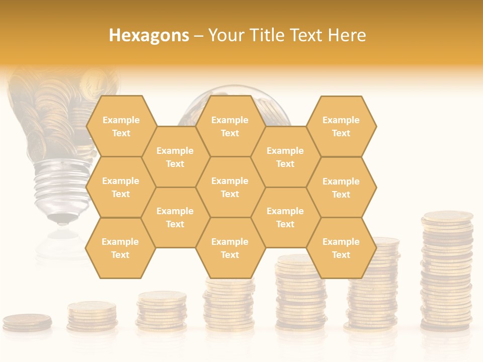 A Light Bulb With Money Coming Out Of It PowerPoint Template