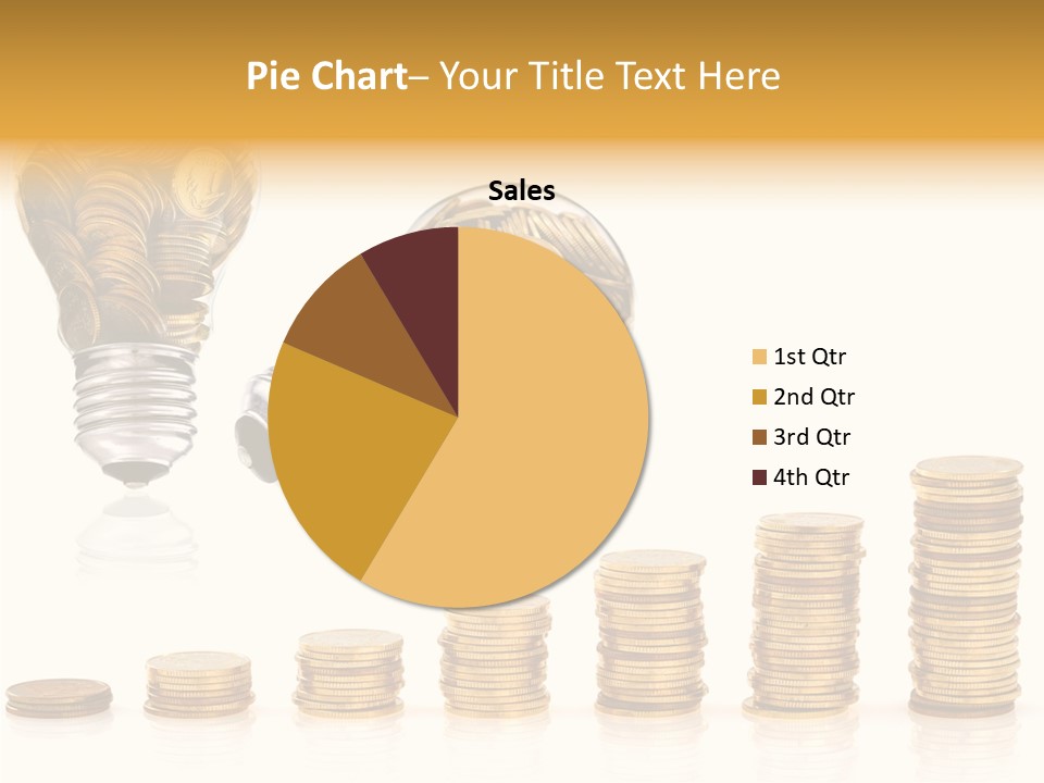 A Light Bulb With Money Coming Out Of It PowerPoint Template